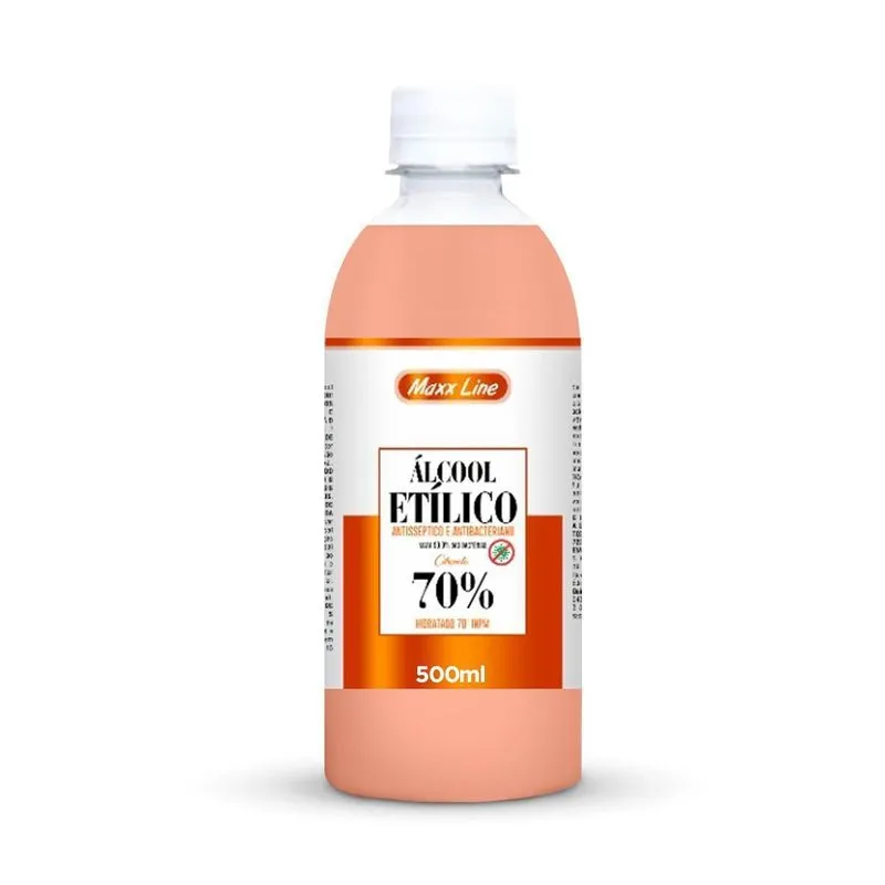 Garrafa 500ml Álcool Limpador Perfumado Elimina Bactéria 99%