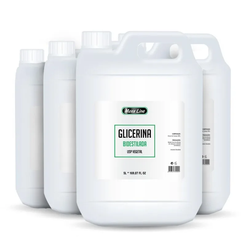 Kit 4und Glicerina Bidestilada Usp 5l Maquiagem Cosméticos