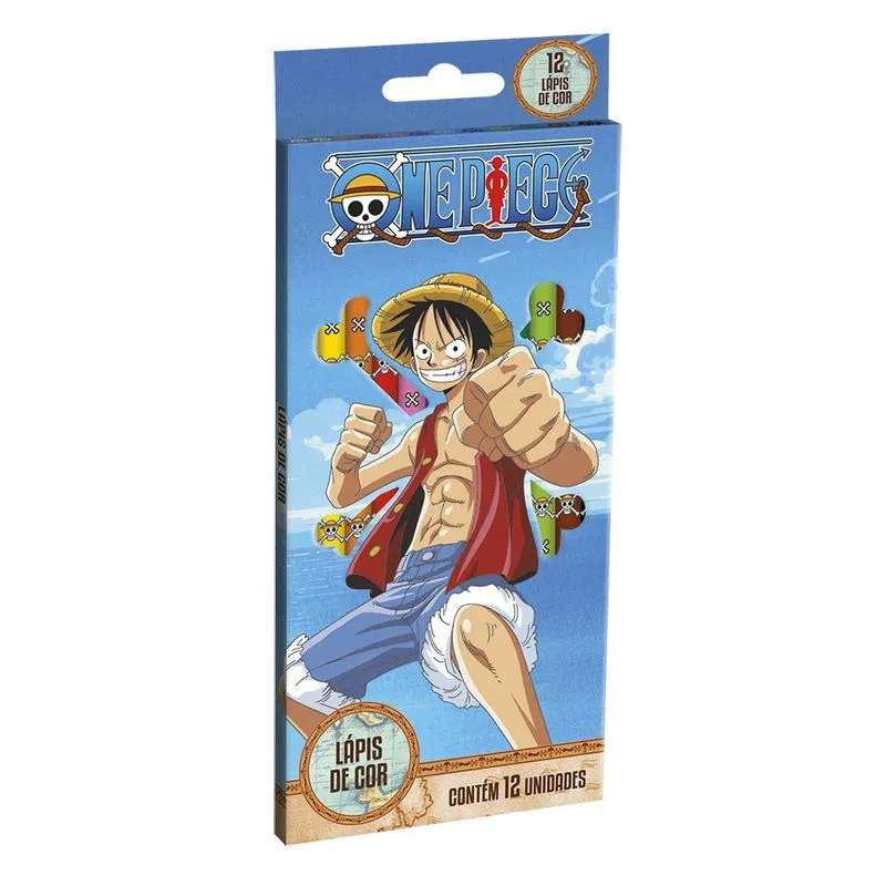 Lápis De Cor – 12 Cores – One Piece Tris