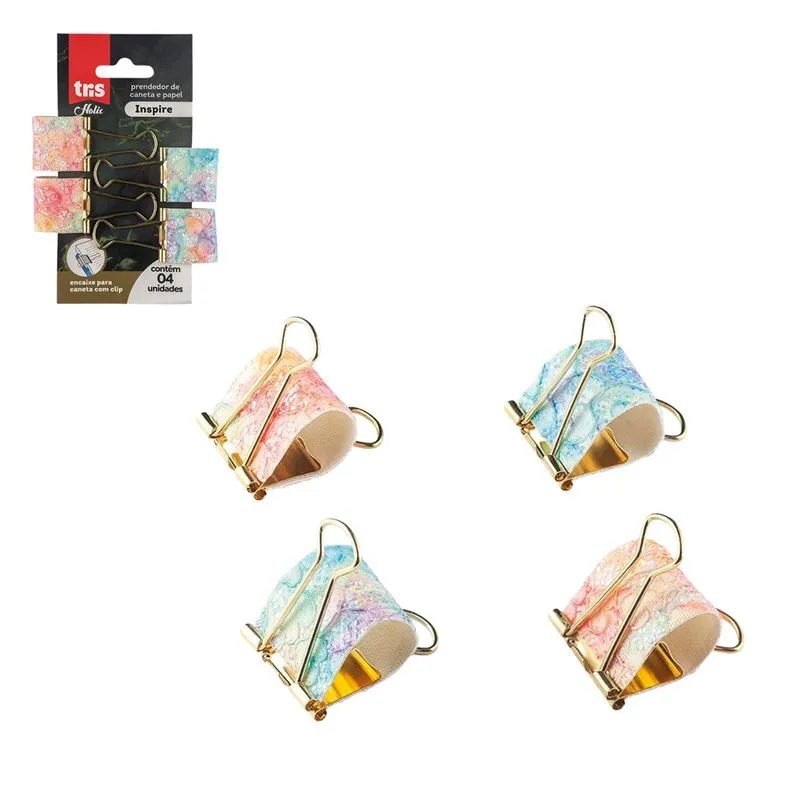 Prendedor Papel Binder Holic 1057 Tris - 4UN