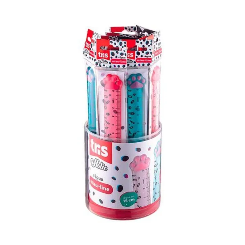 Régua Tris Holic Pets 15 Cm REGUA TRIS HOLIC PETS 15