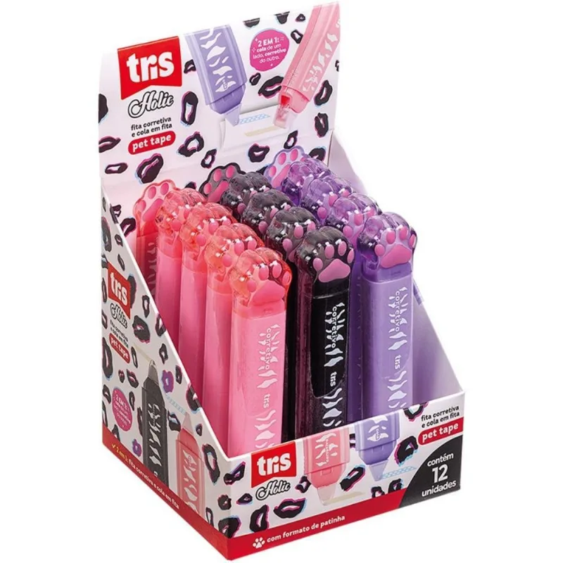 Corretivo Em Fita Pets Corretivo+cola Tape 3core