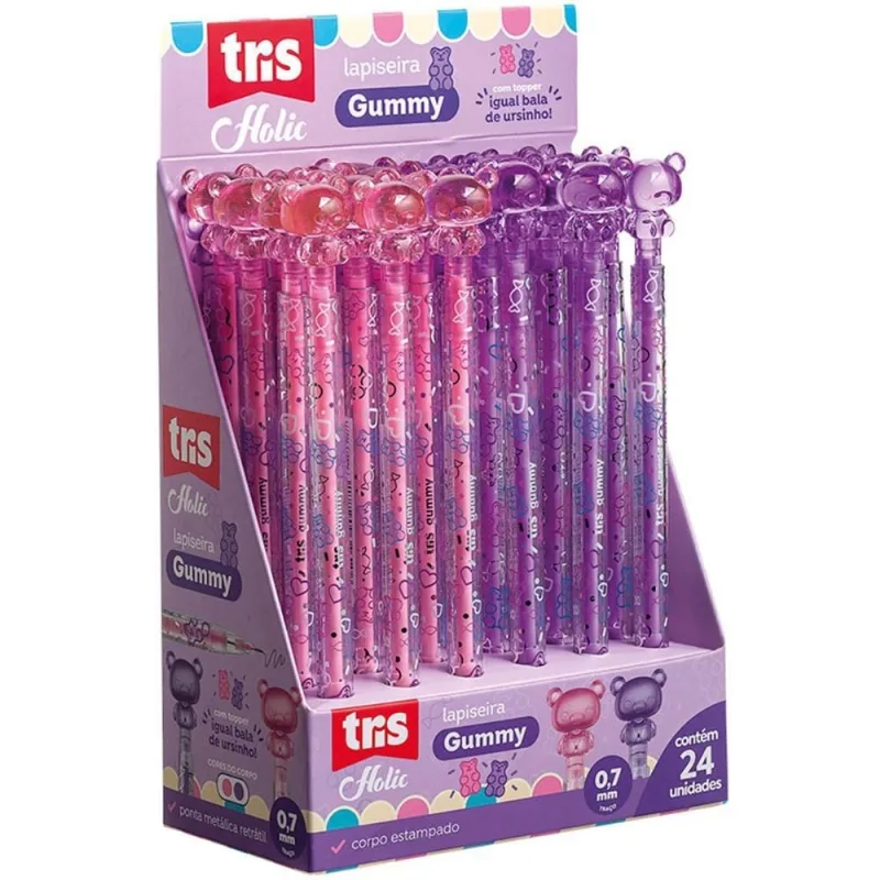 Lapiseira 0.7MM TRIS GUMMY Retrat.ursinho 2COR