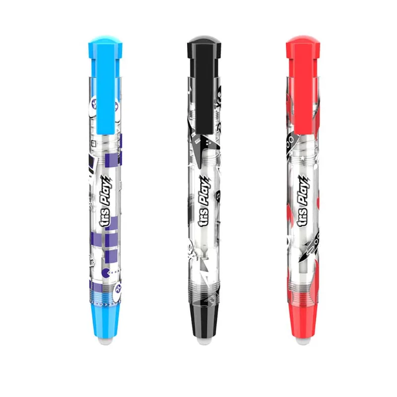 Caneta Borracha Play Cores Sortidas Tris 01un