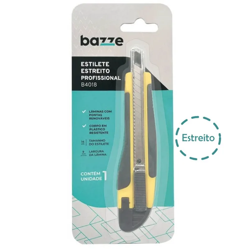 Estilete Estreito Profissional B4018 - Bazze
