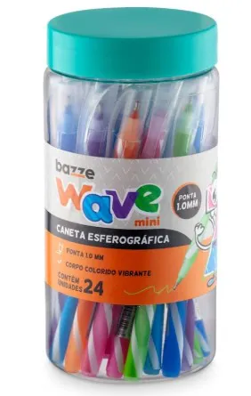 Caneta Esferográfica Bazze Wave 1.0mm