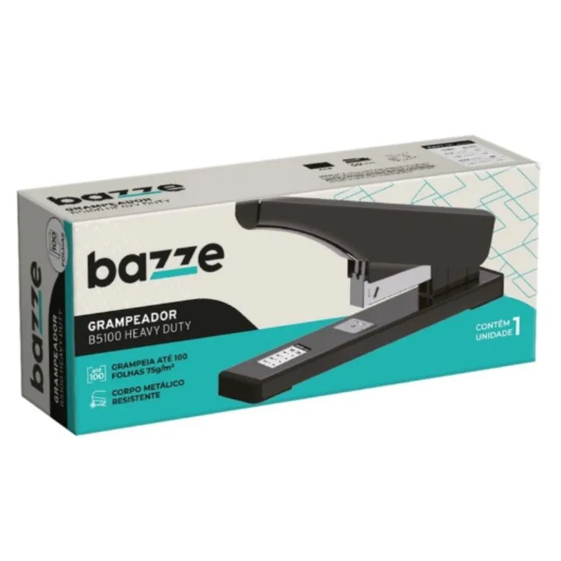 Grampeador Metal B5100 100 Folhas Bazze 904645