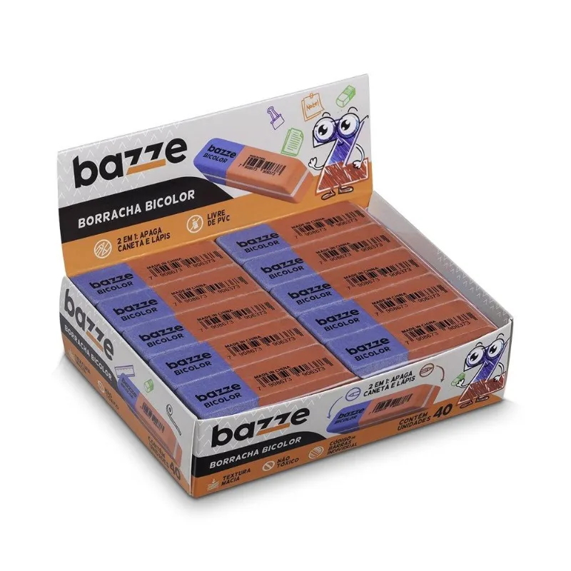 Borracha Bazze Bicolor Display 40x1