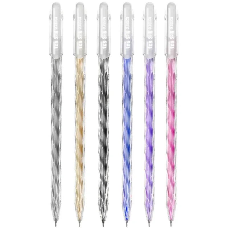Caneta GEL TRIS SPIN 0.6MM 6 Cores DP.C/24