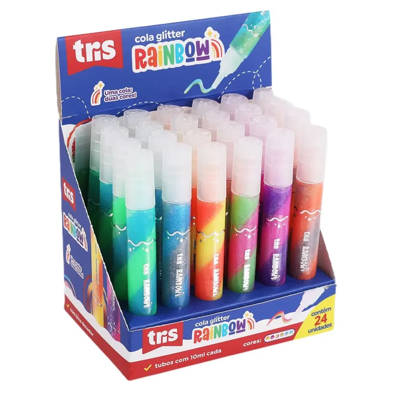 COLA GLITTER TRIS RAINBOW 10ML