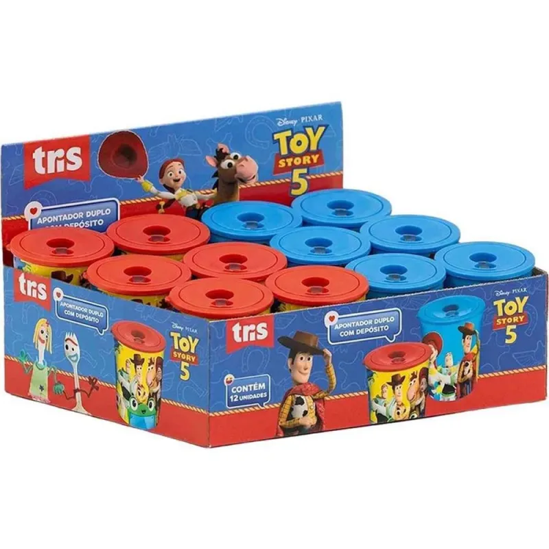 Apontador com Deposito Decor. TOY STORY 5 C/2 Modelos DP.C/12