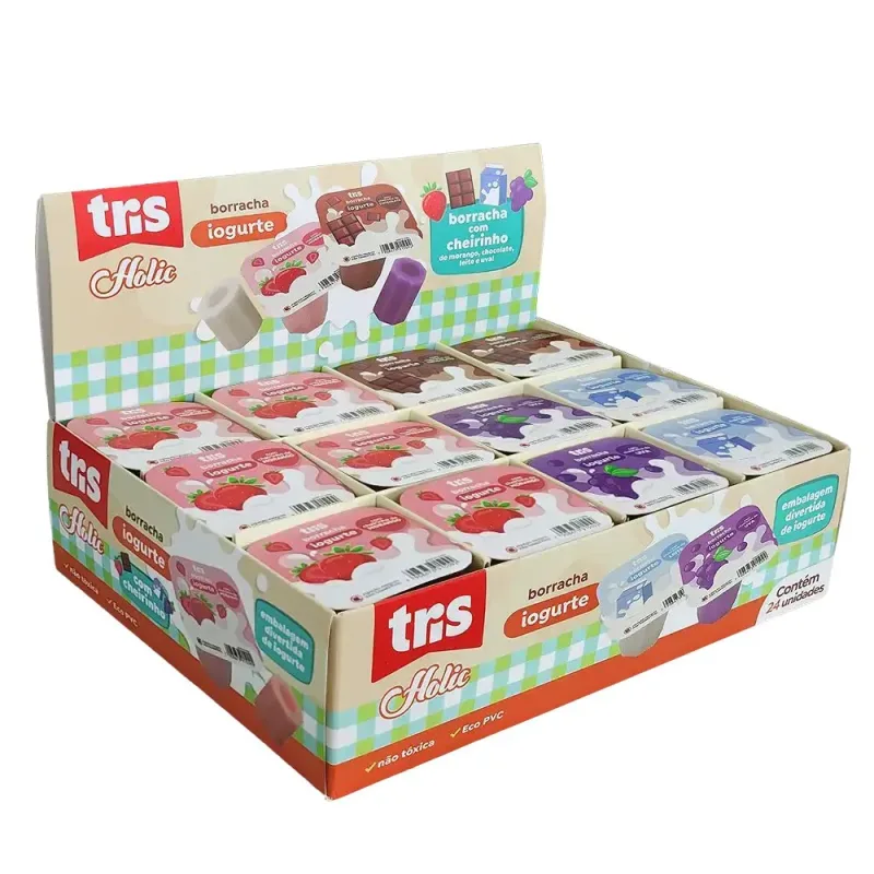 BORRACHA TRIS HOLIC IOGURTE DP 24UN