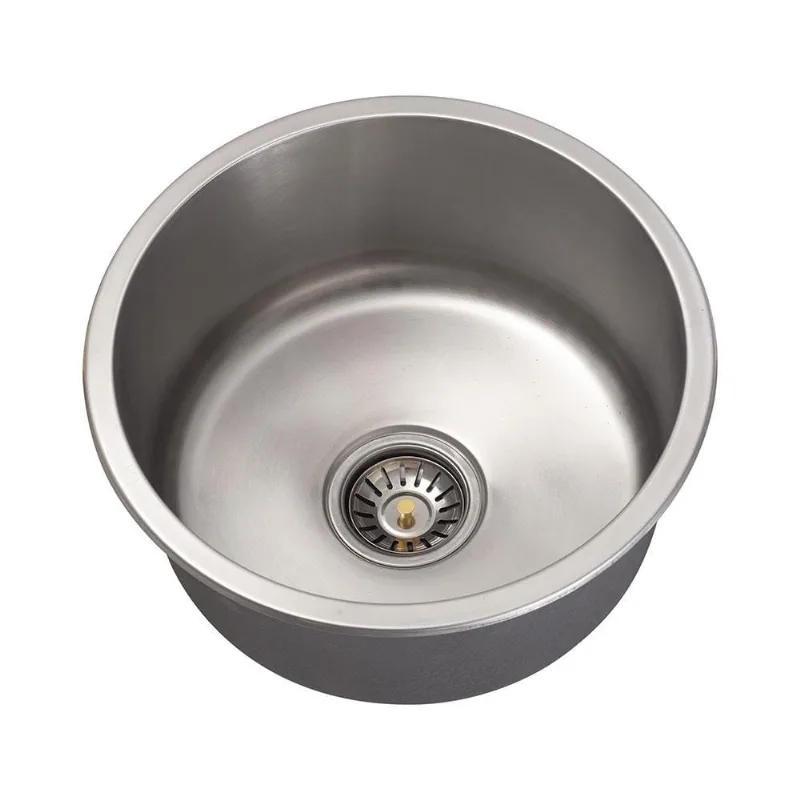 Cuba Para Cozinha Redonda Aço Inox 201 Tamoios 40 cm pingoo.casa - Prata