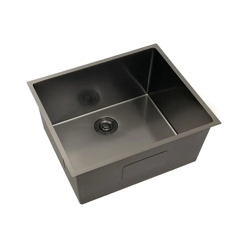 Tanque de Aço Inox 304 Pacajás 64x54 cm pingoo.casa - Preto