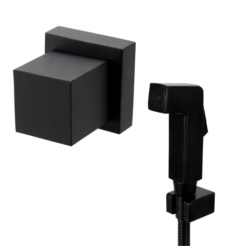Kit Ducha Jacuí e Acabamento de Registro pingoo.casa - Preto