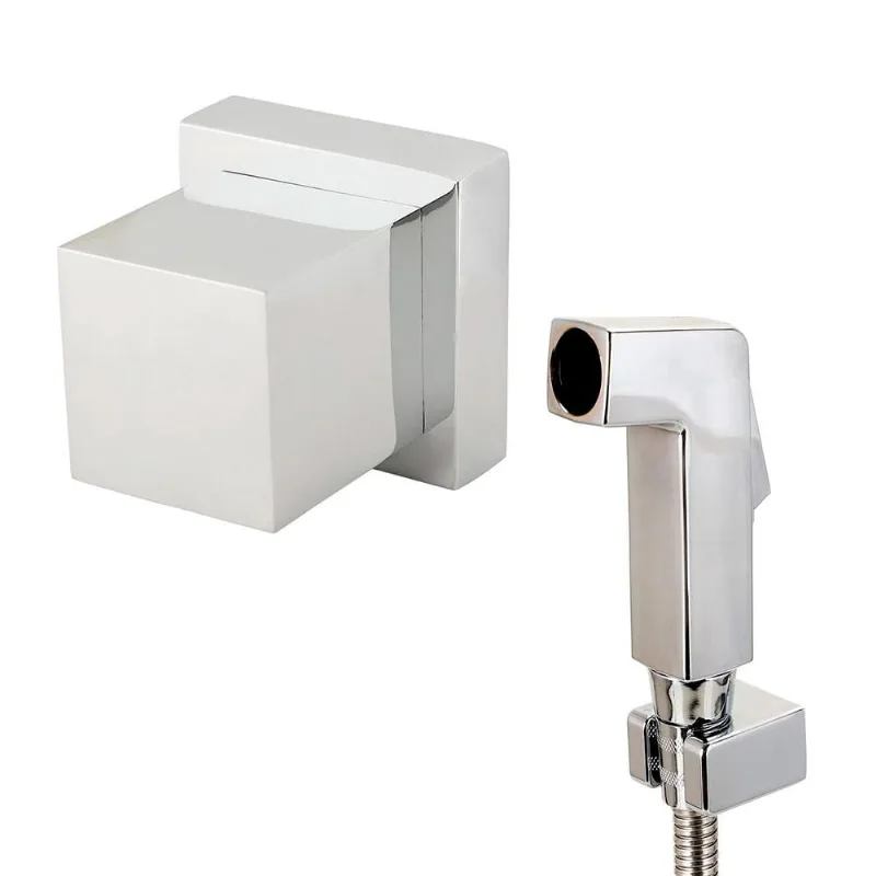 Kit Ducha Jacuí e Acabamento de Registro pingoo.casa - Prata