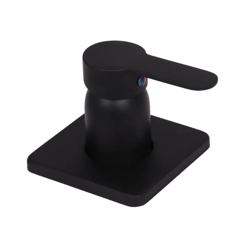 Acabamento de Misturador Monocomando Redondo para Banheiro Guaporé - Pingoo.casa - Preto