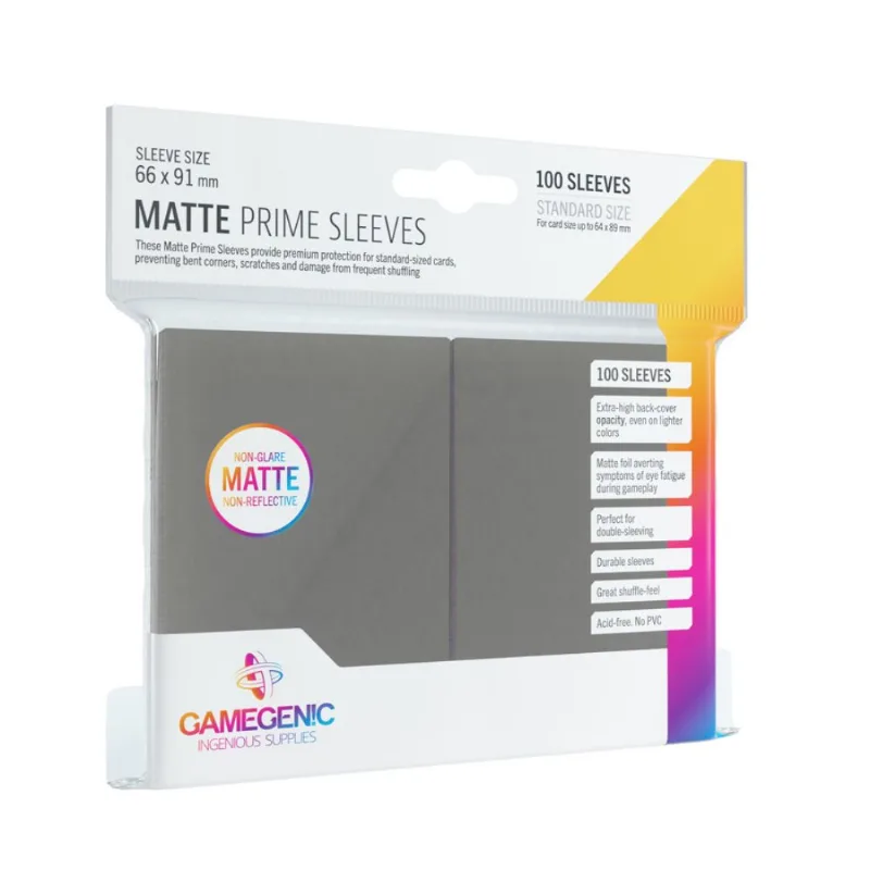 Protetor De Cards Cinza Gamegenic: Matte Prime Sleeves