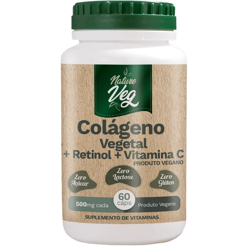 Suplemento De Vitaminas 60 Capsulas Colágeno Vegetal Vegano
