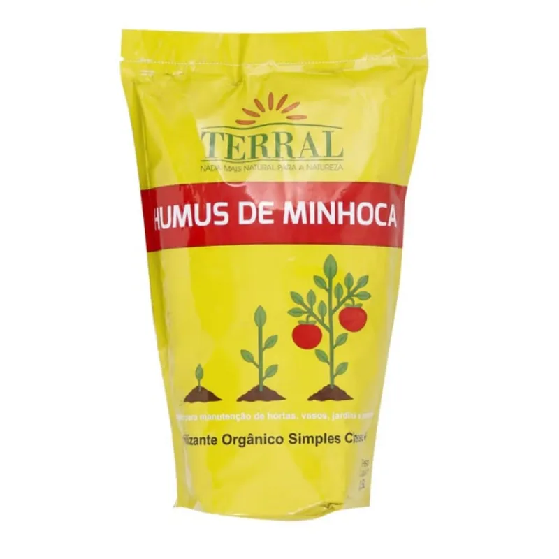 Húmus De Minhoca 1,5kg Natural Peneirado Moído Terral