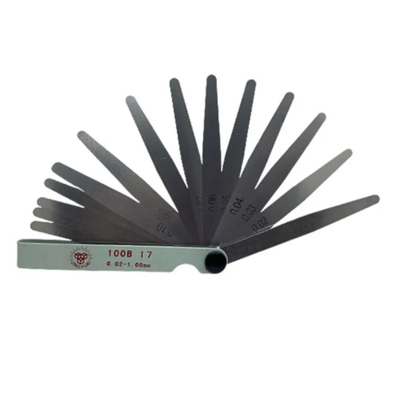 Calibrador De Folga Espessuras 0.02-1.00mm 17 Lâminas Tuxo