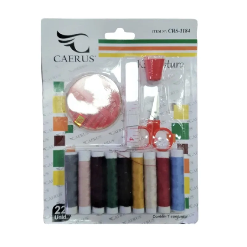 Kit De Costura E Acessórios Linhas Agulhas Tesourinha