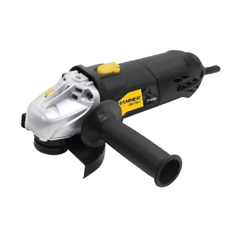 Esmerilhadeira Angular Preta 110v 710w Acabamentos Metálicos