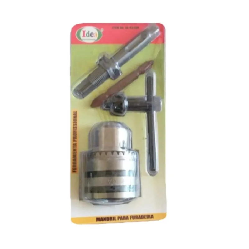 4 Pçs Mandril 1/2 P/ Furadeira Com Chave P/ Mandril Tipo T