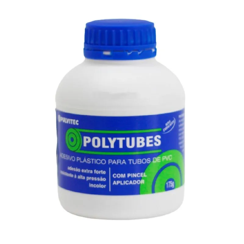 Cola 175g Adesiva Plástica P/ Tubos Pvc C/ Pincel Aplicador