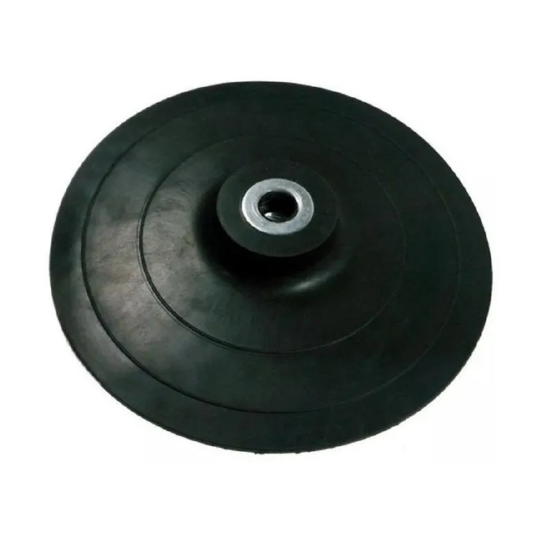 Disco De Borracha 125mm Preto Esmerilhadeira Lixadeira M14