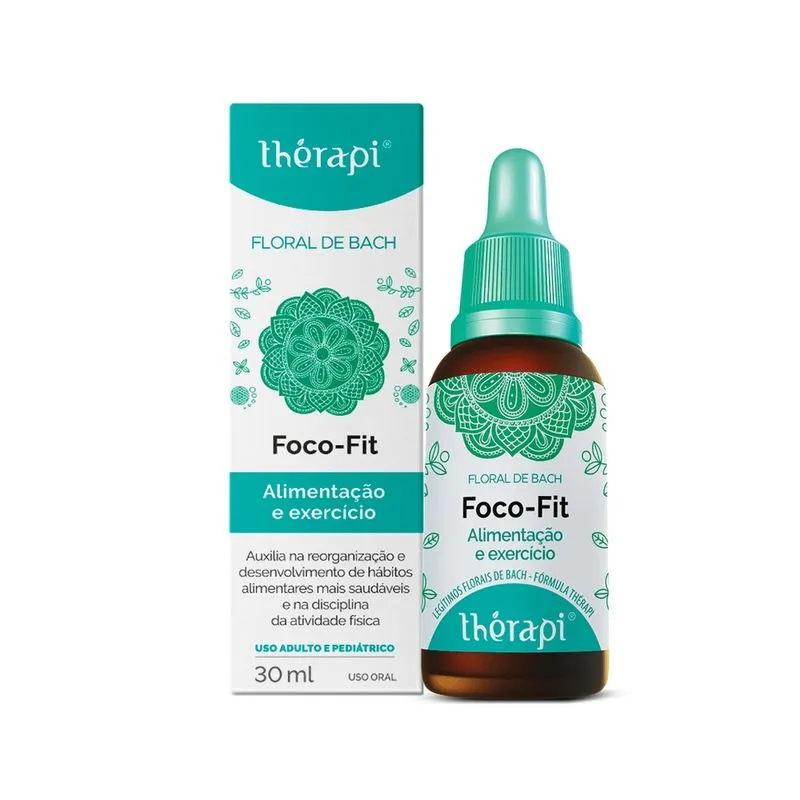 Floral De Bach Foco Fit 30ml Alimentação E Exercício Thérapi