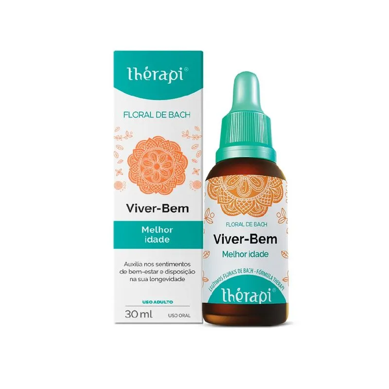Floral De Bach Viver Bem 30ml P/ Melhor Idade Thérapi Saúde