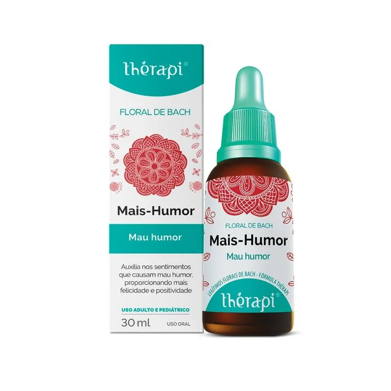 Floral De Bach Mais Humor 30ml P/ Controlar O Mau Humor