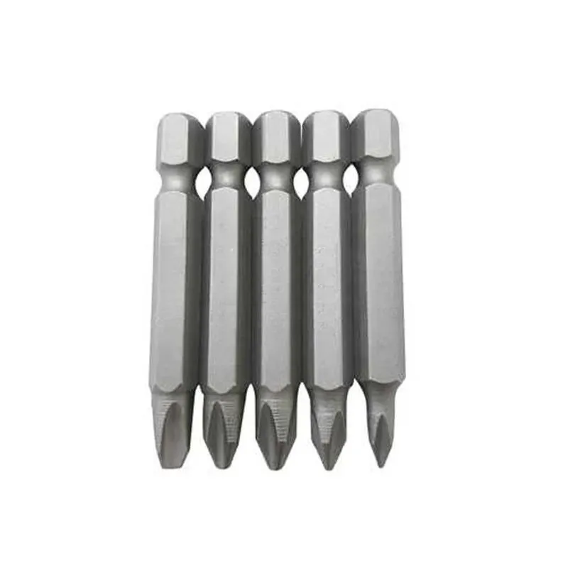 Kit 5 Un Jogo Bits Longo Philips Parafusadeira Fertak Tools
