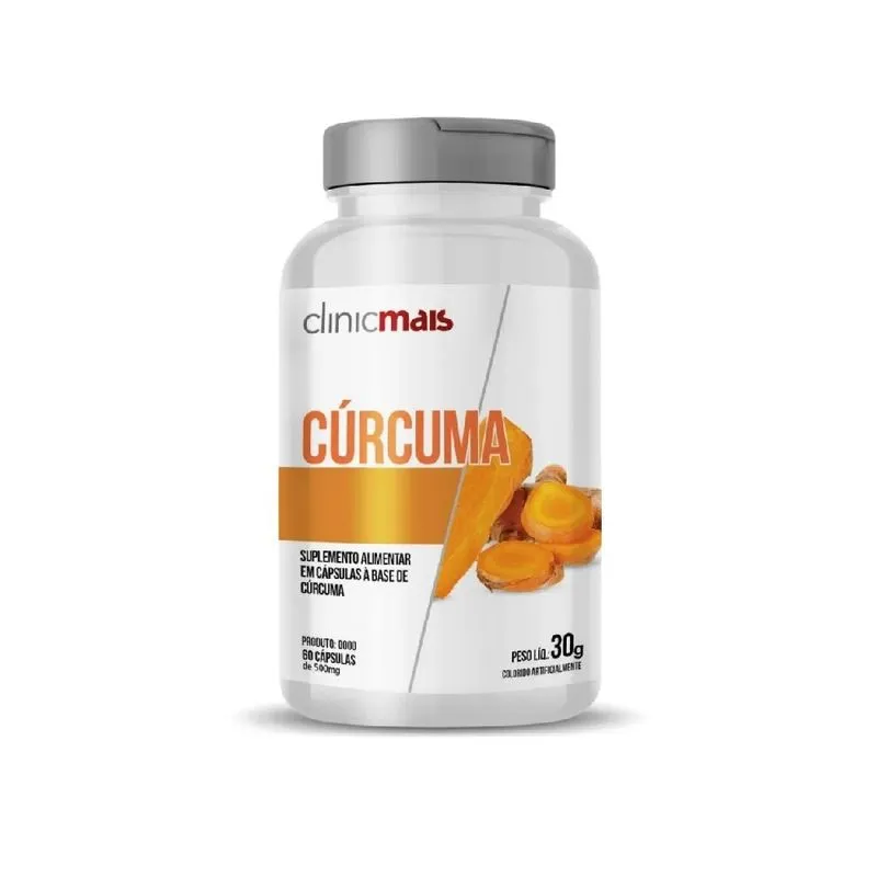 Cúrcuma Longa 60 Capsulas 500mg Ajuda Reduzir O Colesterol