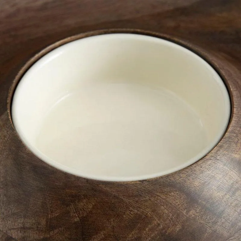 Petisqueira blend acácia 34 cm home style