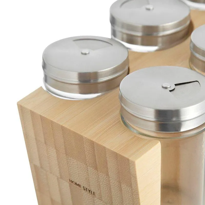 Jg porta condimentos bambus block 80 ml neu home style