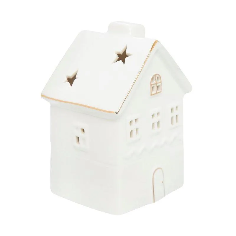 Adorno casinha home style led joy family 13 cm