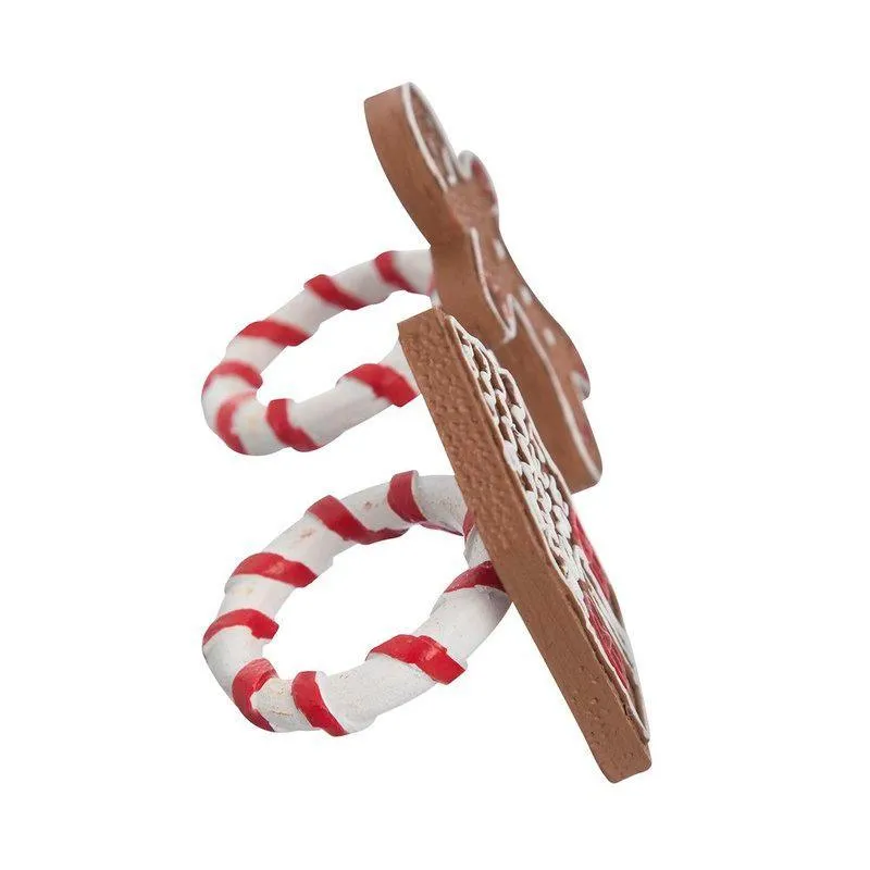 Jg argola de guardanapo natal cookies natal 2pcs 15 cm saz home style