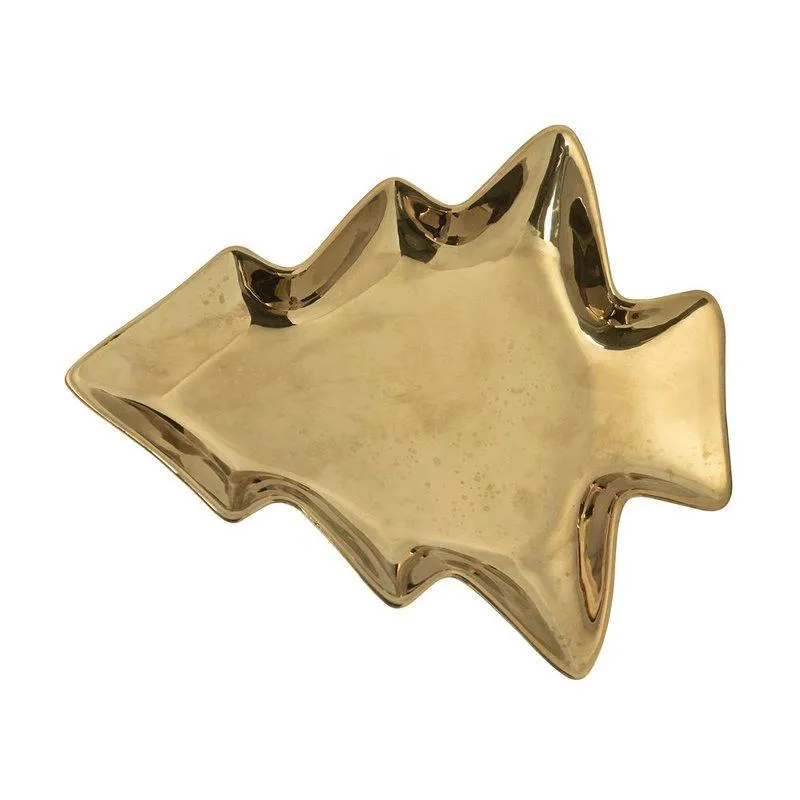 Petisqueira natal gold tree saz home style:dourado