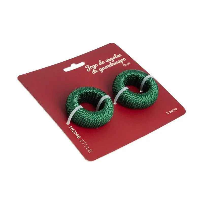 Jg argola de guardanapo natal rope 2pcs saz home style