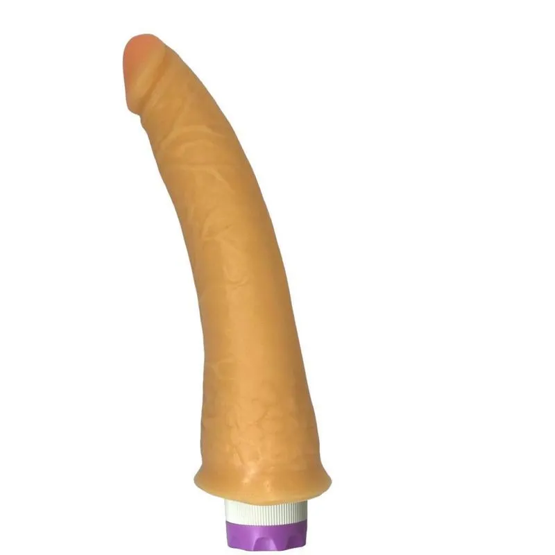 Pênis Perfeito 20 X 4,5 Cm Pele Vibrador Interno Em Cyber