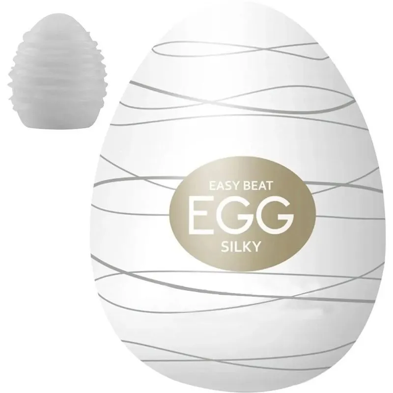 Ovo Mastubador Silky Penis Egg Punheta Estimulo Flexivel