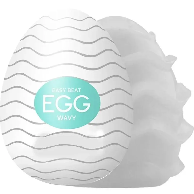 Ovo Mastubador Pênis Egg Estimulo Punheta Wavy Flexivel