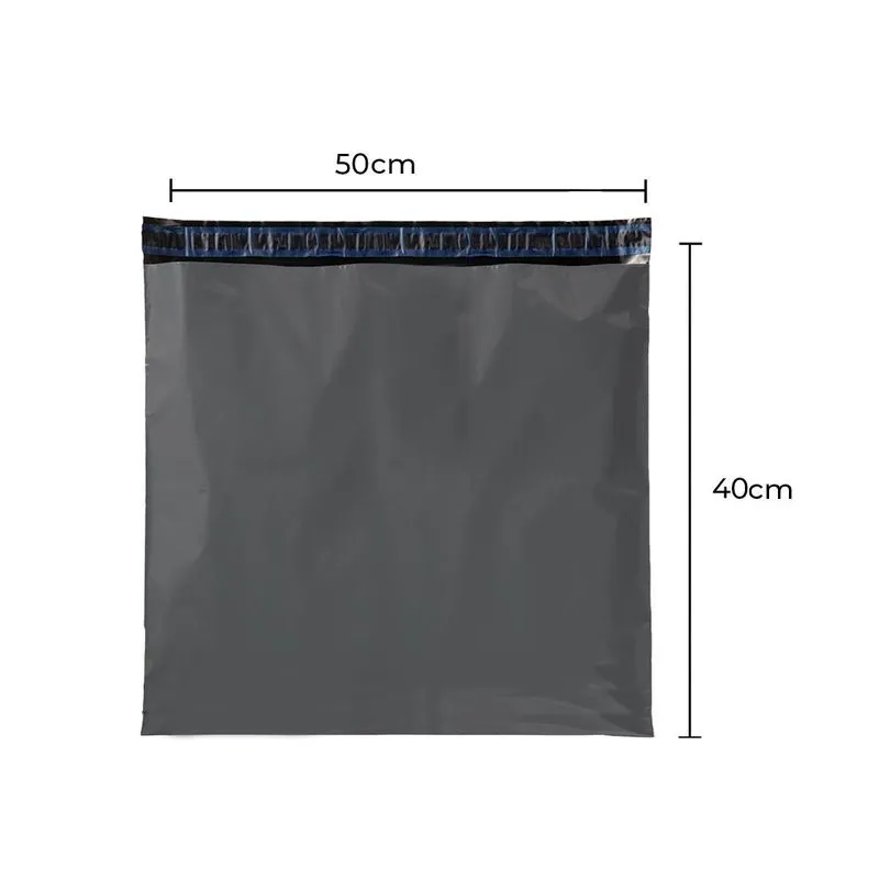 Envelope De Segurança Cinza 50x40 - Embalagem Autoadesiva (100 Unidades)