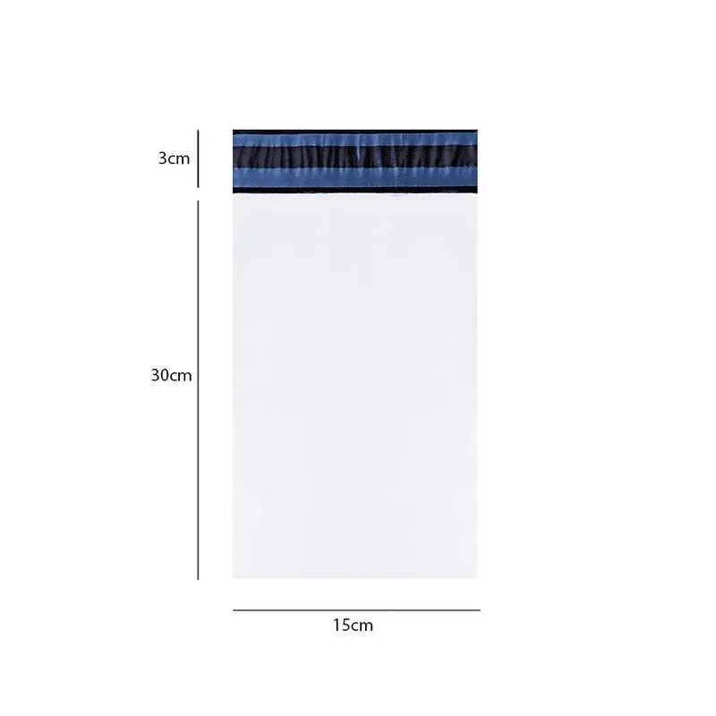 Envelope Plástico De Segurança Branco 15x30 Coex 100 Un