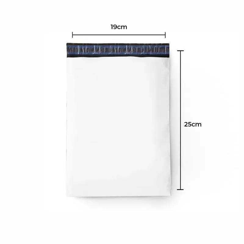 Envelope Plástico De Segurança Branco 19x25 Coex 1000 Un