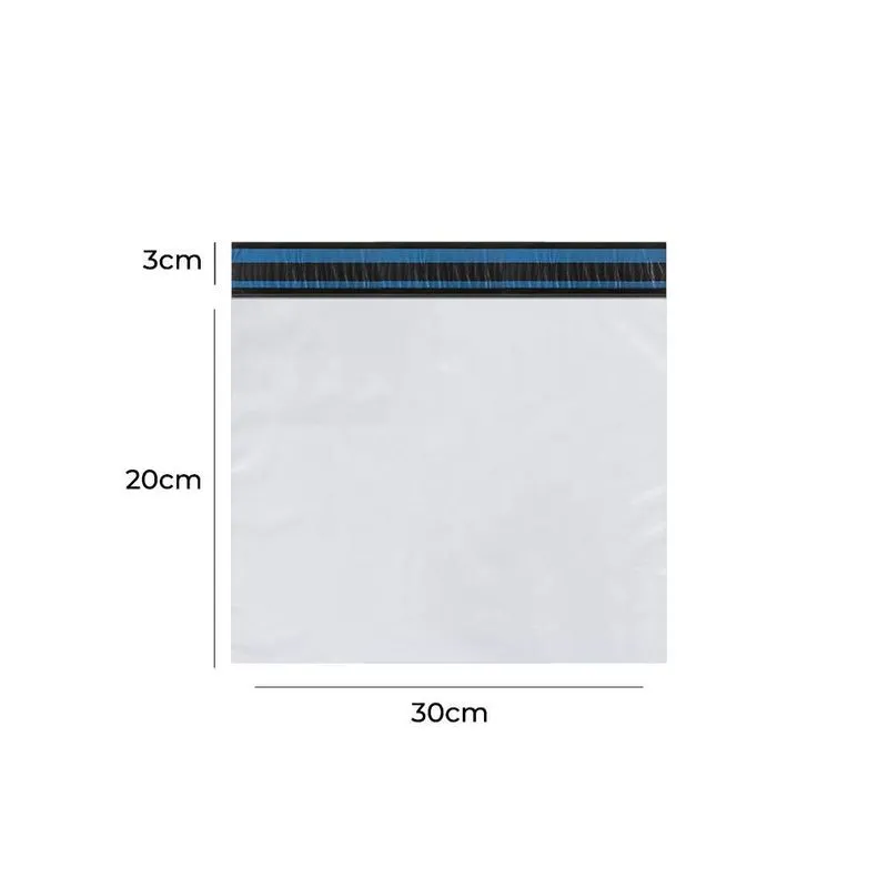 Envelope Plástico De Segurança Branco 30x20 Coex 1000 Un