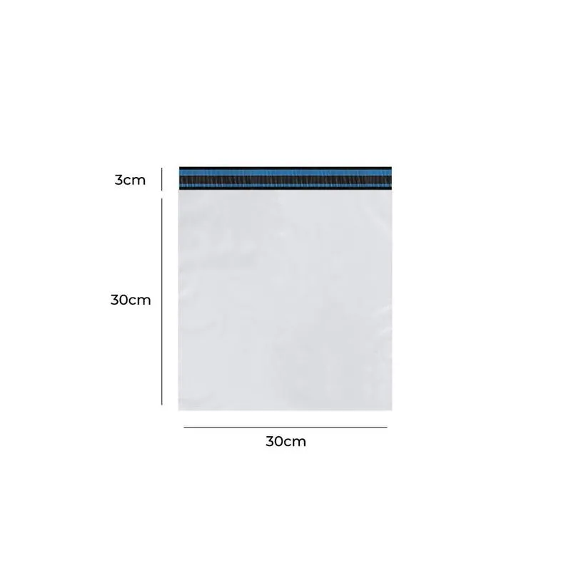 Envelope Plástico Segurança Branco 30x30 Coex 100 Un