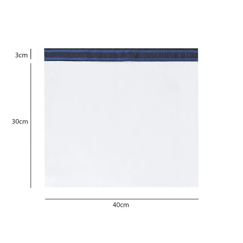 Envelope Plástico De Segurança Branco 40x30 Coex 100 Un